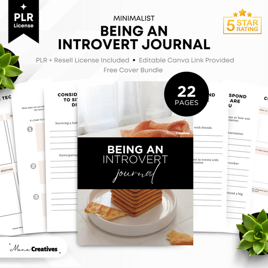 Being An Introvert Journal (PLR)