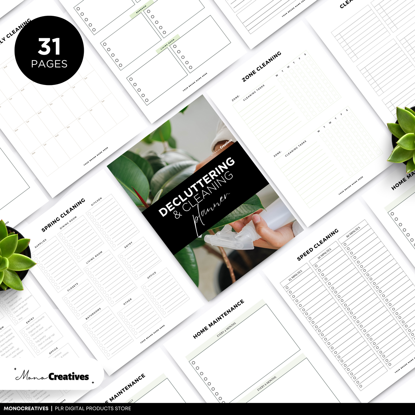 Decluttering & Cleaning Planner (PLR)
